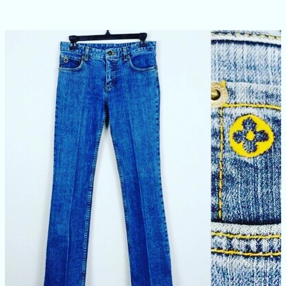Louis Vuitton Designer Boot Cut Jeans